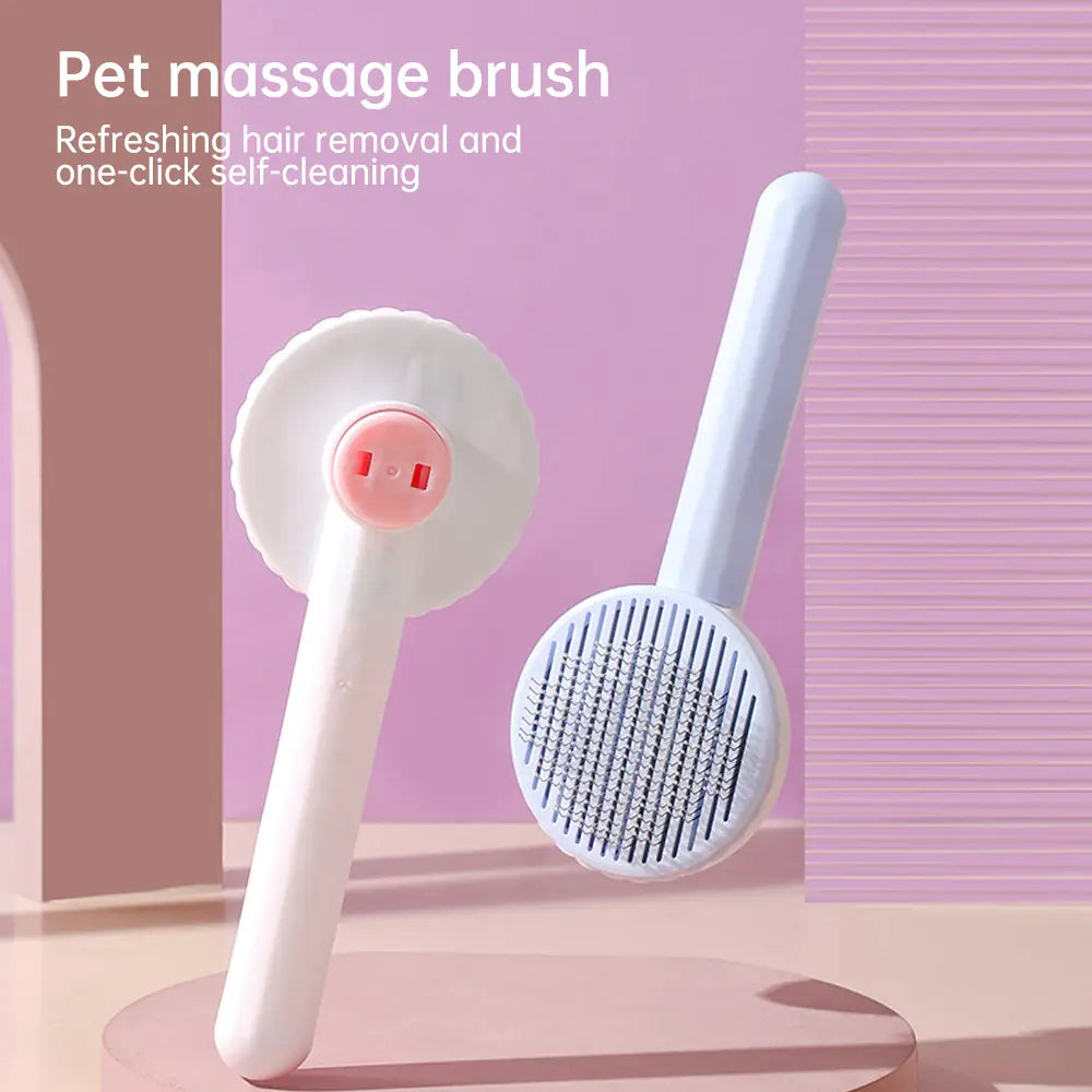 Glida brush one-click fur release